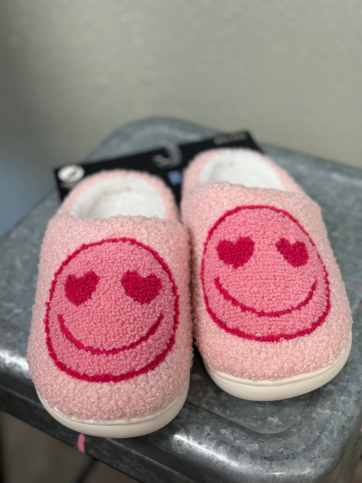 Pink Happy Slippers