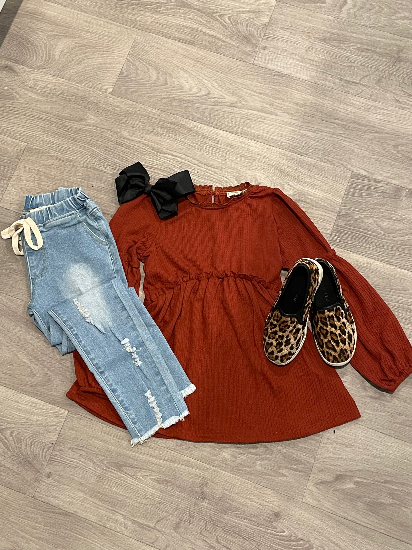 Girl’s Rustic Knit Top