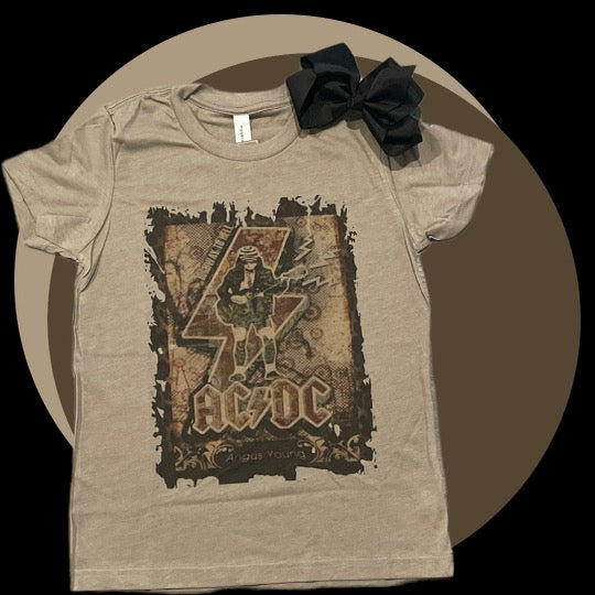 Girl’s AC/DC Rock Poster Tee