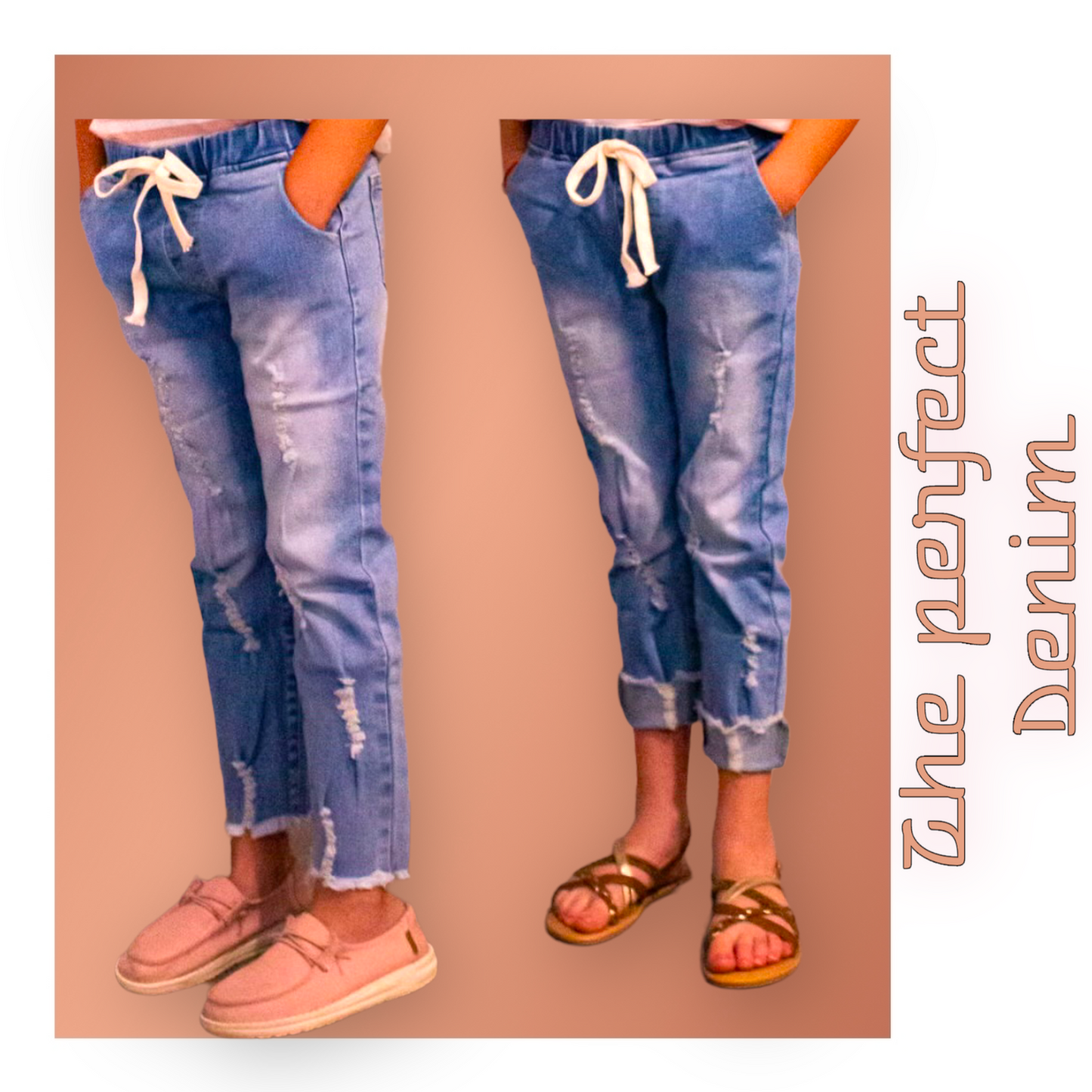 Girl’s Distressed Jeans