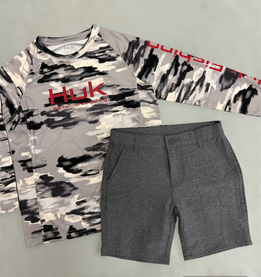 Harbor Gray Hybrid Shorts