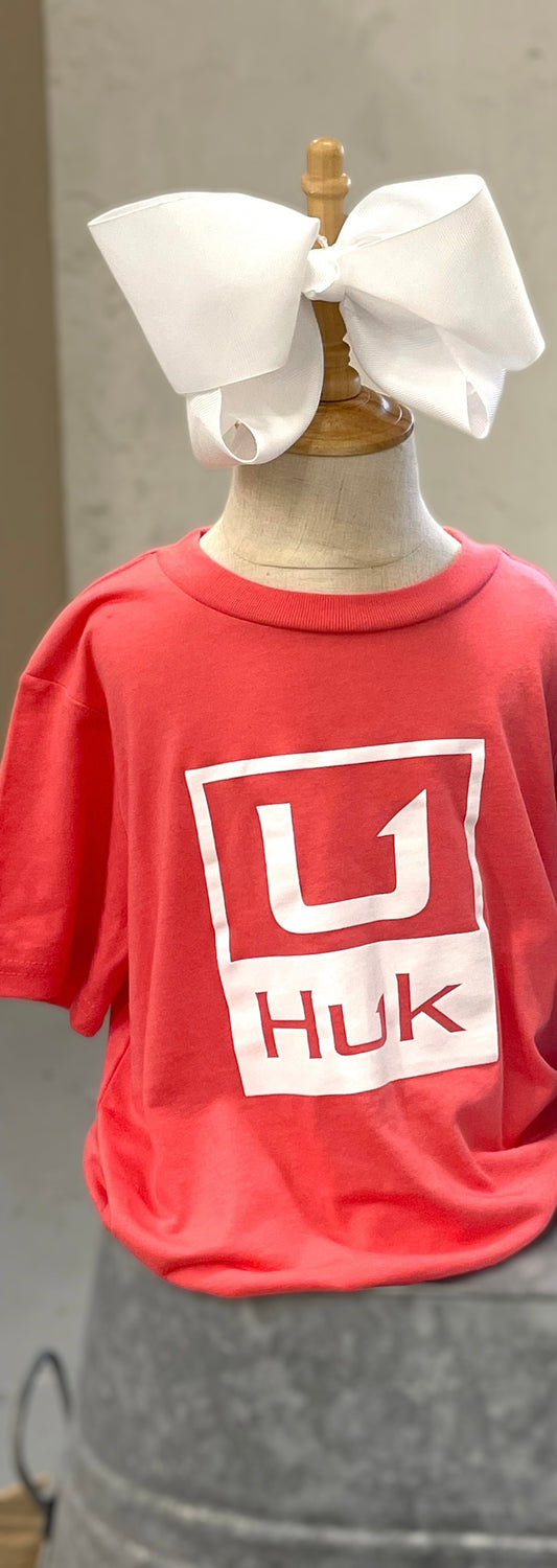 Huk Logo Tee Sun Washed Red